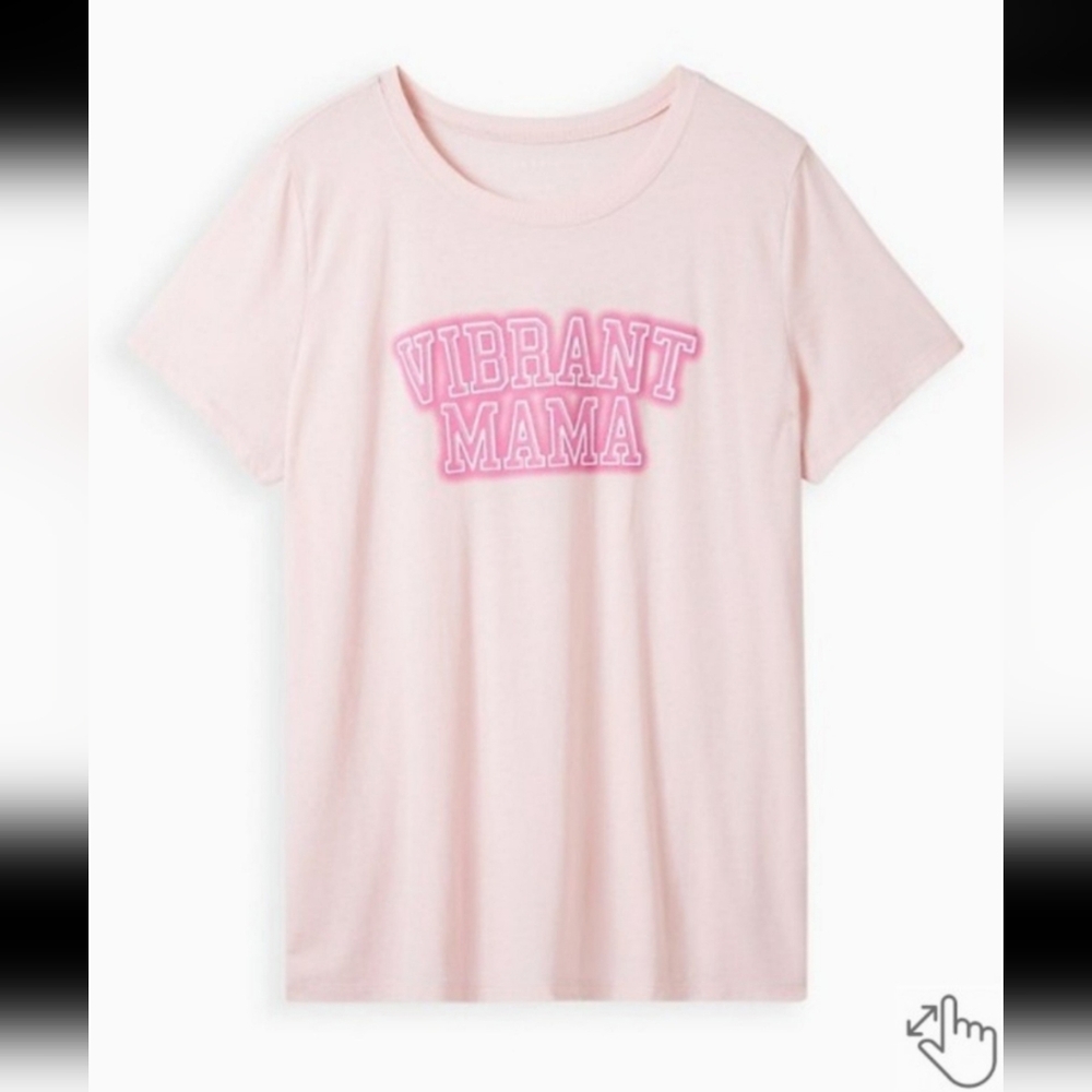 Torrid Pink Vibrant Mama T-shirt